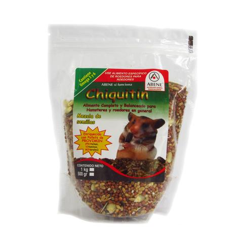 ALIMENTO P/ ROEDORES ABENE CHIQUITIN 500 GRS. HAMSTER