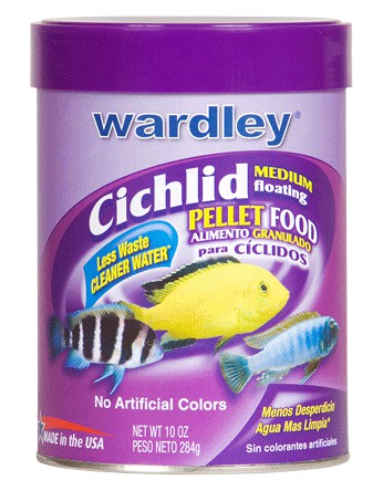 ALIMENTO P/ AGUA DULCE WARDLEY CICLIDO PELLET 284GR. CH.